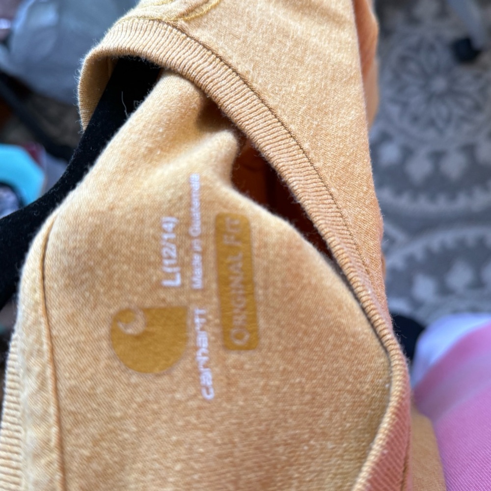 Carhartt Women's Short Sleeve Pocket Tee in Mustard - Picture 6 of 6